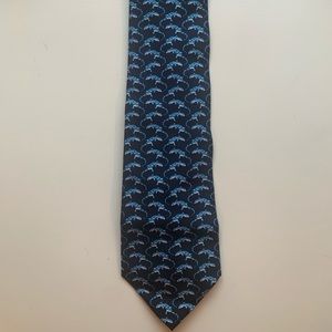 Tiffany & Co Authentic Blue Lizard Tie